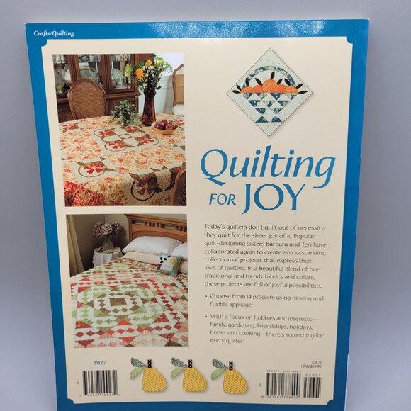 Quilting For Joy Quilting Book Barbara Brandeburg Teri Christopherson - Picture 2 of 10